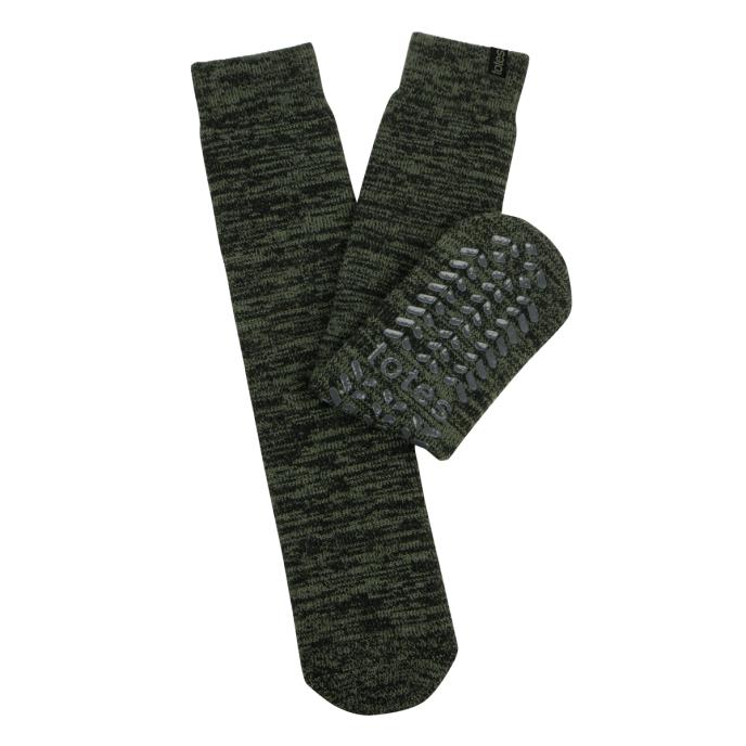 totes toasties Mens Recycled Thermal Original Slipper Socks Khaki Extra Image 3